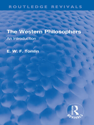 cover image of The Western Philosophers